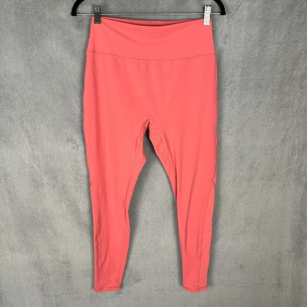 Buff Bunny Leggings Womens Large Pink High Rise Yoga Gym Workout Stretch Active